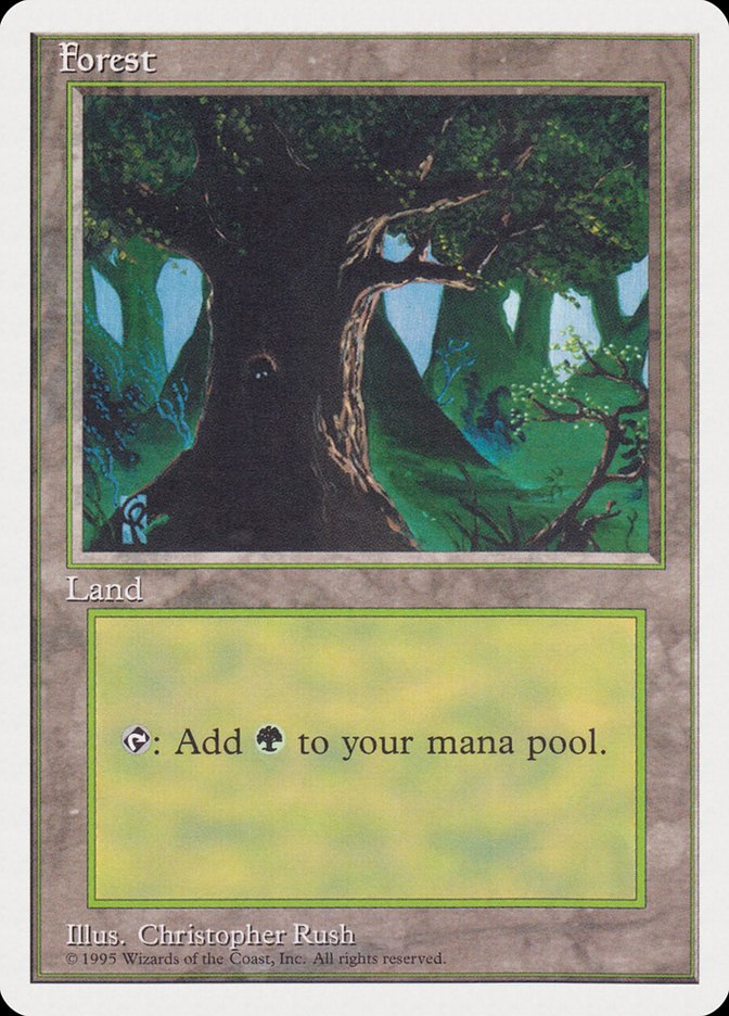 Forest (Creature in Tree Hole) [Rivals Quick Start Set] MTG Single Magic: The Gathering | Red Claw Gaming