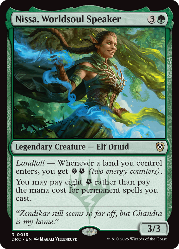 Nissa, Worldsoul Speaker [Aetherdrift Commander] MTG Single Magic: The Gathering | Red Claw Gaming