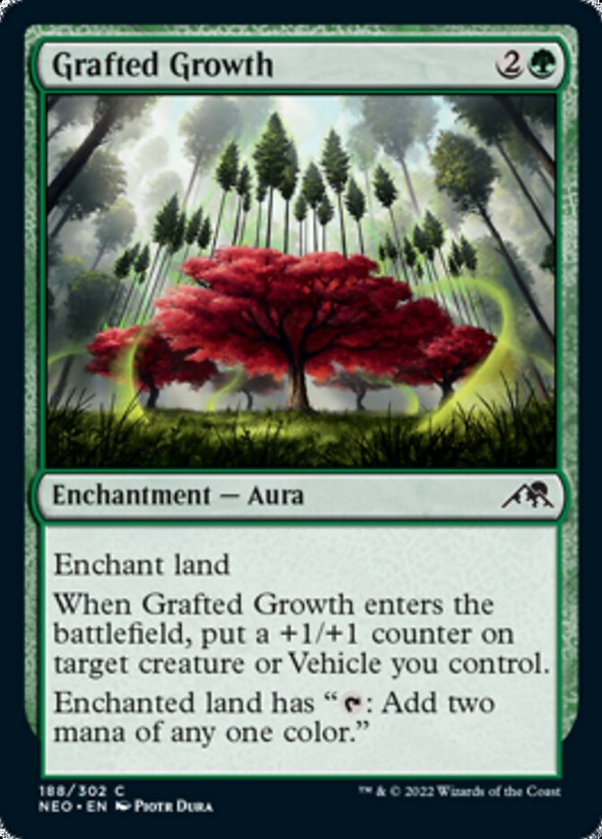 Grafted Growth [Kamigawa: Neon Dynasty] MTG Single Magic: The Gathering    | Red Claw Gaming