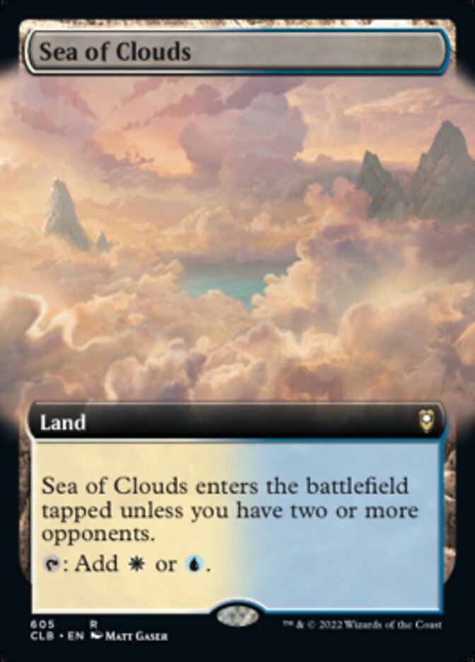 Sea of Clouds (Extended Art) [Commander Legends: Battle for Baldur's Gate] MTG Single Magic: The Gathering | Red Claw Gaming