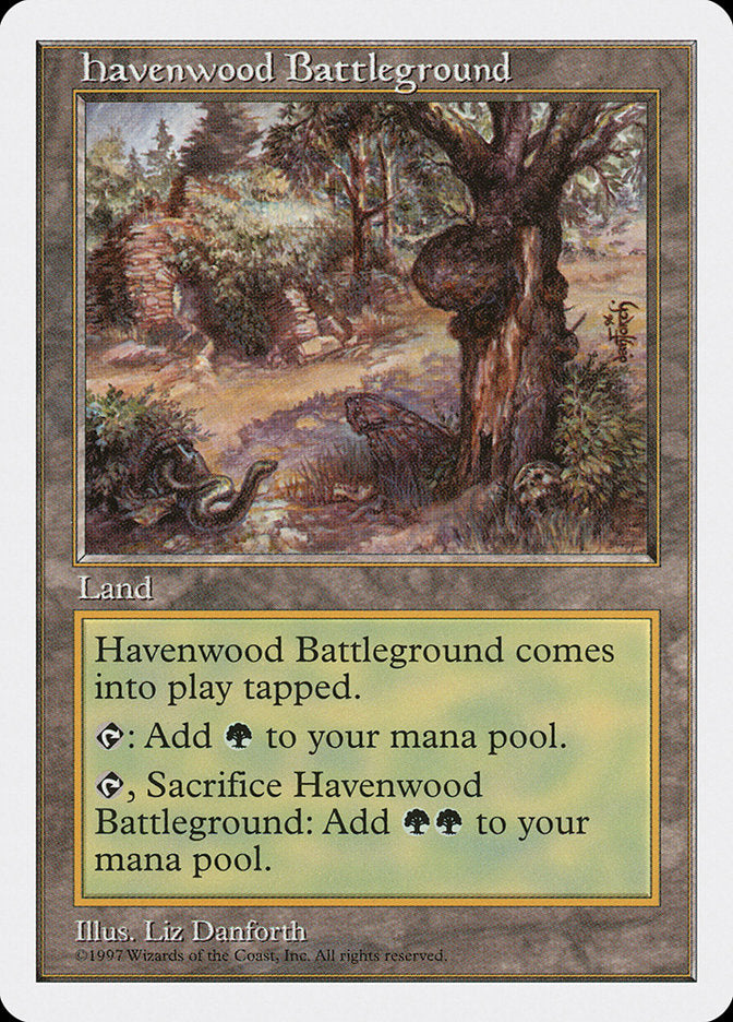 Havenwood Battleground [Fifth Edition] MTG Single Magic: The Gathering | Red Claw Gaming