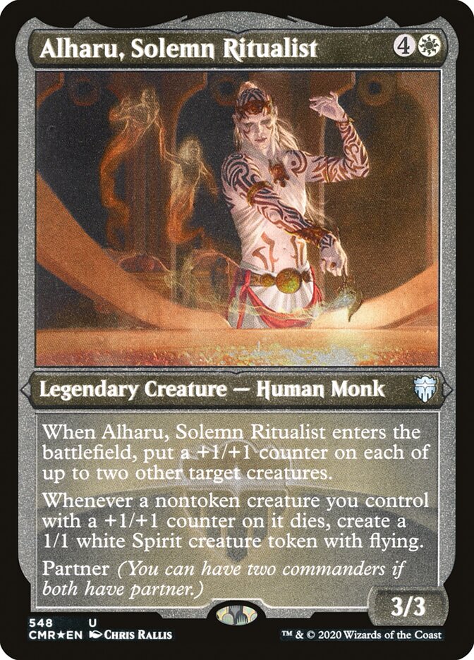 Alharu, Solemn Ritualist (Etched) [Commander Legends] MTG Single Magic: The Gathering | Red Claw Gaming