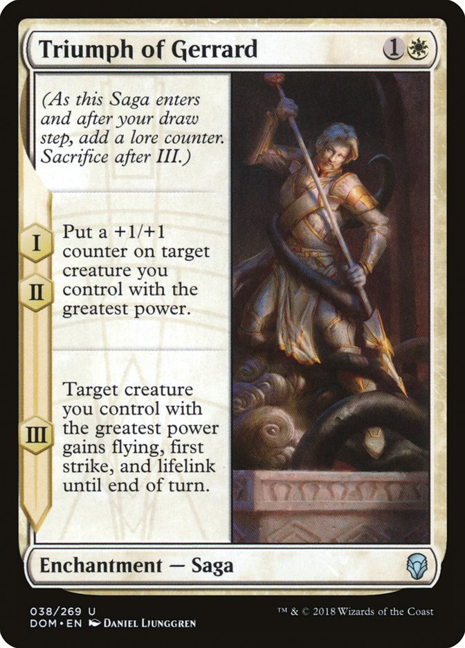 Triumph of Gerrard [Dominaria] MTG Single Magic: The Gathering | Red Claw Gaming