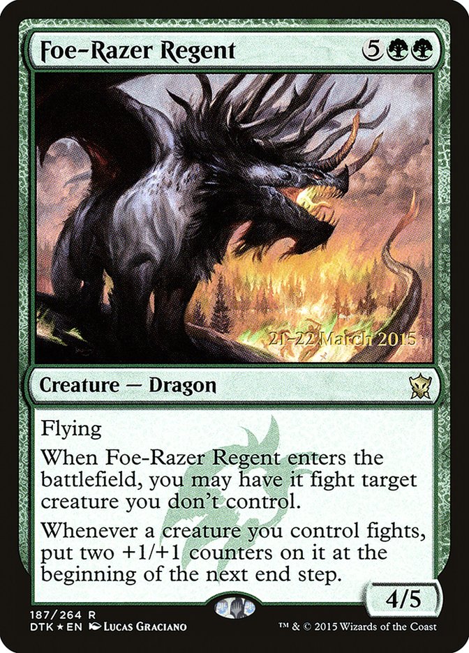 Foe-Razer Regent [Dragons of Tarkir Prerelease Promos] MTG Single Magic: The Gathering | Red Claw Gaming