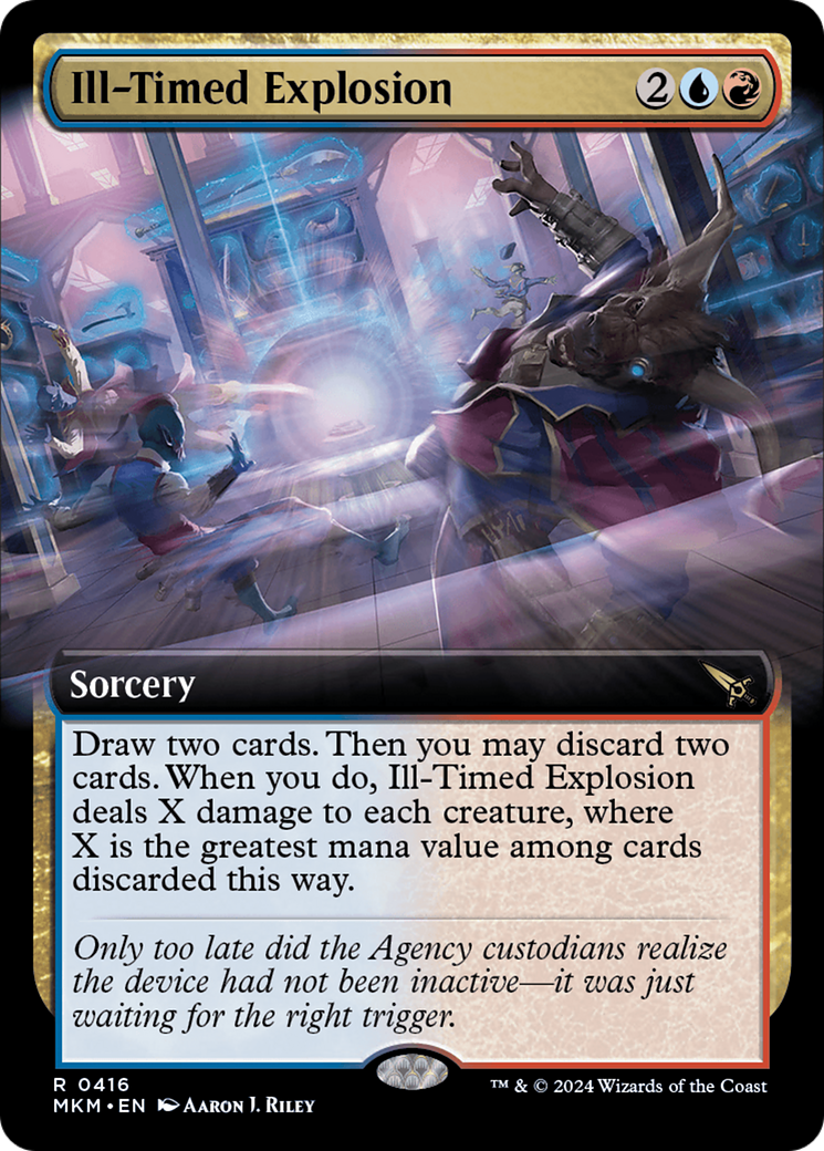 Ill-Timed Explosion (Extended Art) [Murders at Karlov Manor] MTG Single Magic: The Gathering    | Red Claw Gaming