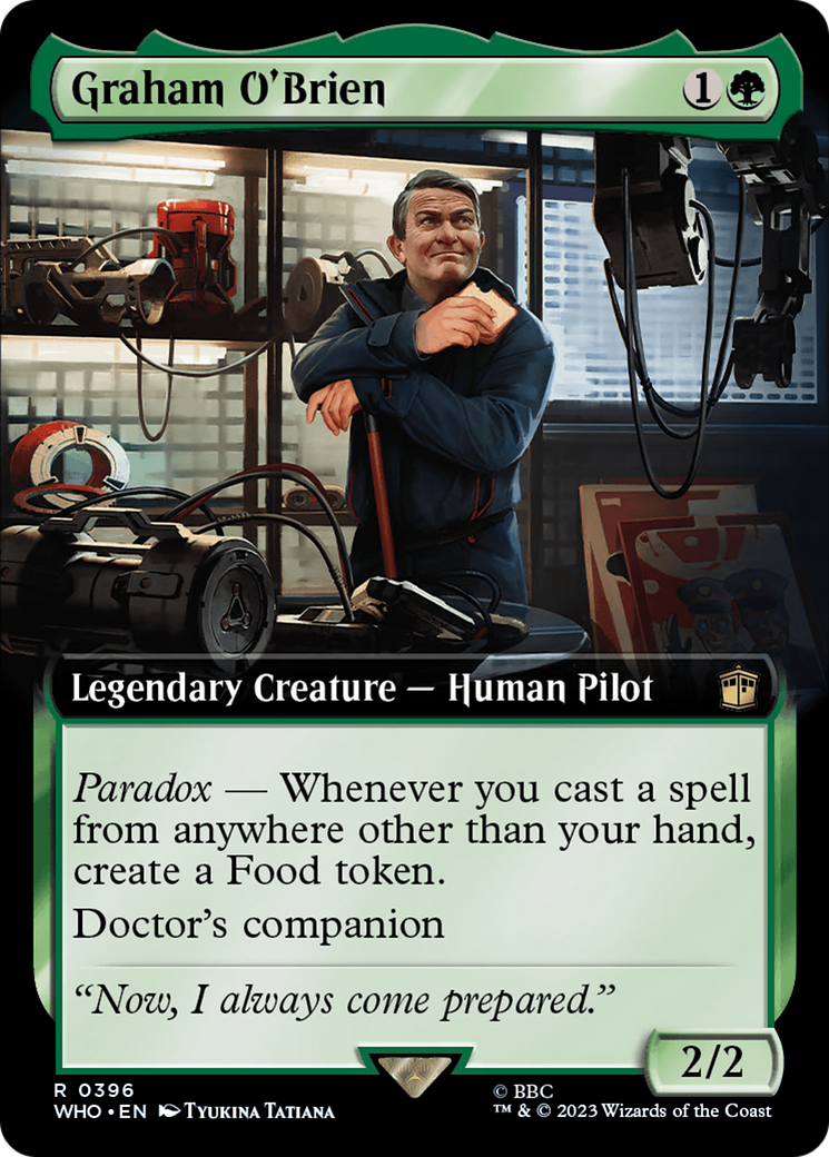 Graham O'Brien (Extended Art) [Doctor Who] MTG Single Magic: The Gathering    | Red Claw Gaming