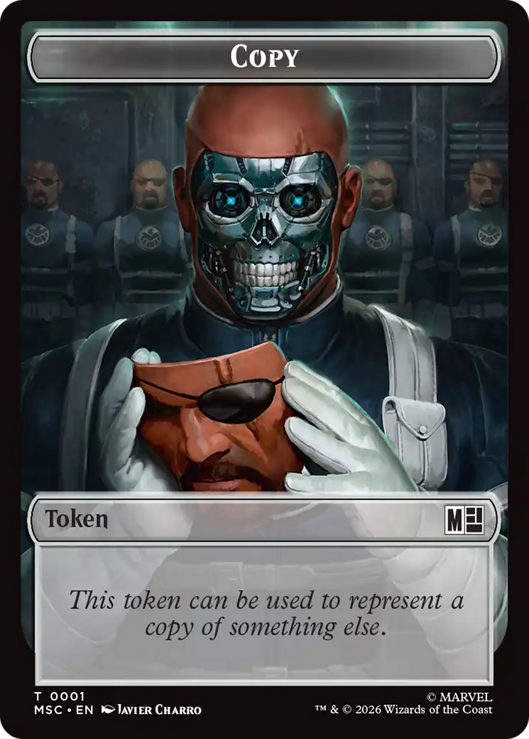 Copy (001) // Ape Villain (010) Double-Sided Token [Marvel Super Heroes Commander Tokens] | Red Claw Gaming