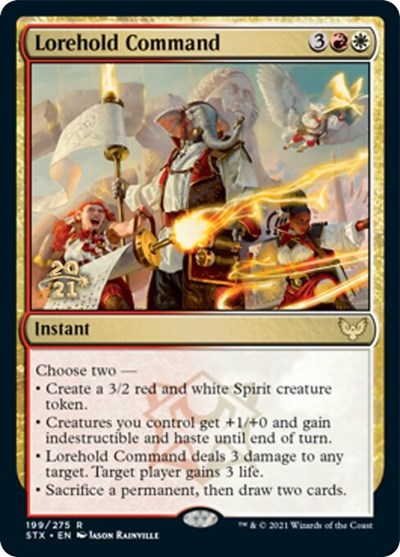 Lorehold Command [Strixhaven: School of Mages Prerelease Promos] MTG Single Magic: The Gathering | Red Claw Gaming