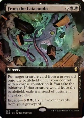 From the Catacombs (Extended Art) [Commander Legends: Battle for Baldur's Gate] MTG Single Magic: The Gathering | Red Claw Gaming
