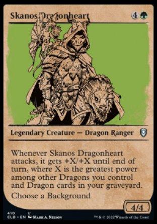 Skanos Dragonheart (Showcase) [Commander Legends: Battle for Baldur's Gate] MTG Single Magic: The Gathering | Red Claw Gaming