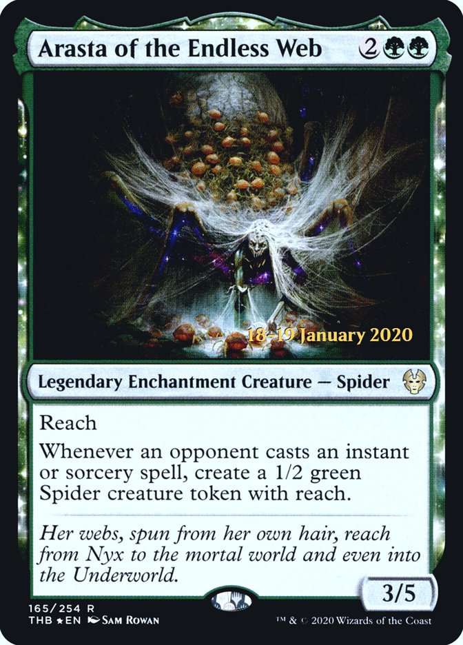 Arasta of the Endless Web [Theros Beyond Death Prerelease Promos] MTG Single Magic: The Gathering | Red Claw Gaming