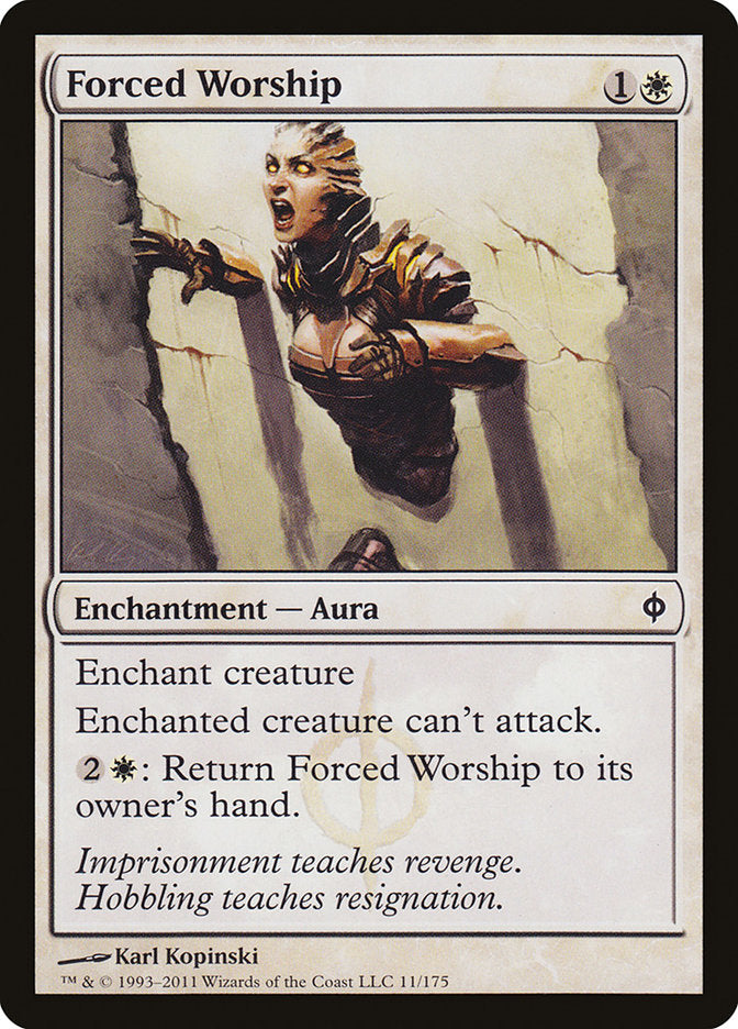 Forced Worship [New Phyrexia] MTG Single Magic: The Gathering | Red Claw Gaming