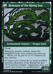 Jugan Defends the Temple // Remnant of the Rising Star [Kamigawa: Neon Dynasty Prerelease Promos] MTG Single Magic: The Gathering | Red Claw Gaming
