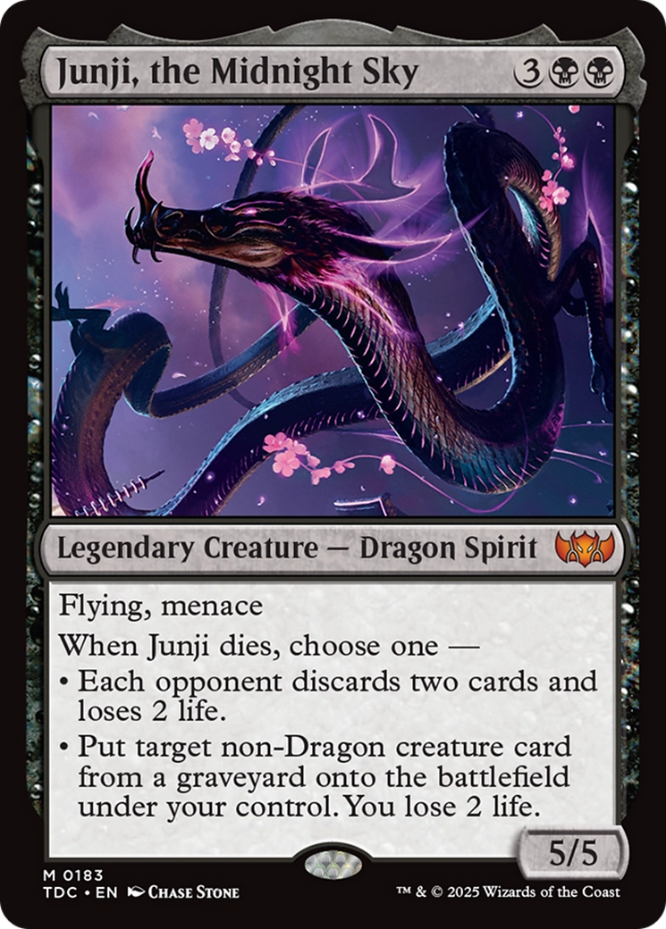 Junji, the Midnight Sky [Tarkir: Dragonstorm Commander] MTG Single Magic: The Gathering | Red Claw Gaming