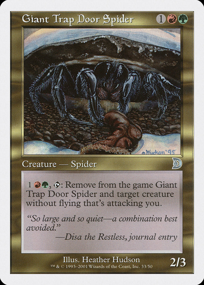 Giant Trap Door Spider [Deckmasters] MTG Single Magic: The Gathering | Red Claw Gaming