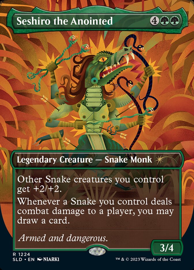 Seshiro the Anointed (Borderless) [Secret Lair Drop Series] MTG Single Magic: The Gathering | Red Claw Gaming