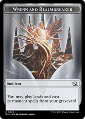 Elemental (9) // Wrenn and Realmbreaker Emblem Double-Sided Token [March of the Machine Tokens] MTG Single Magic: The Gathering | Red Claw Gaming