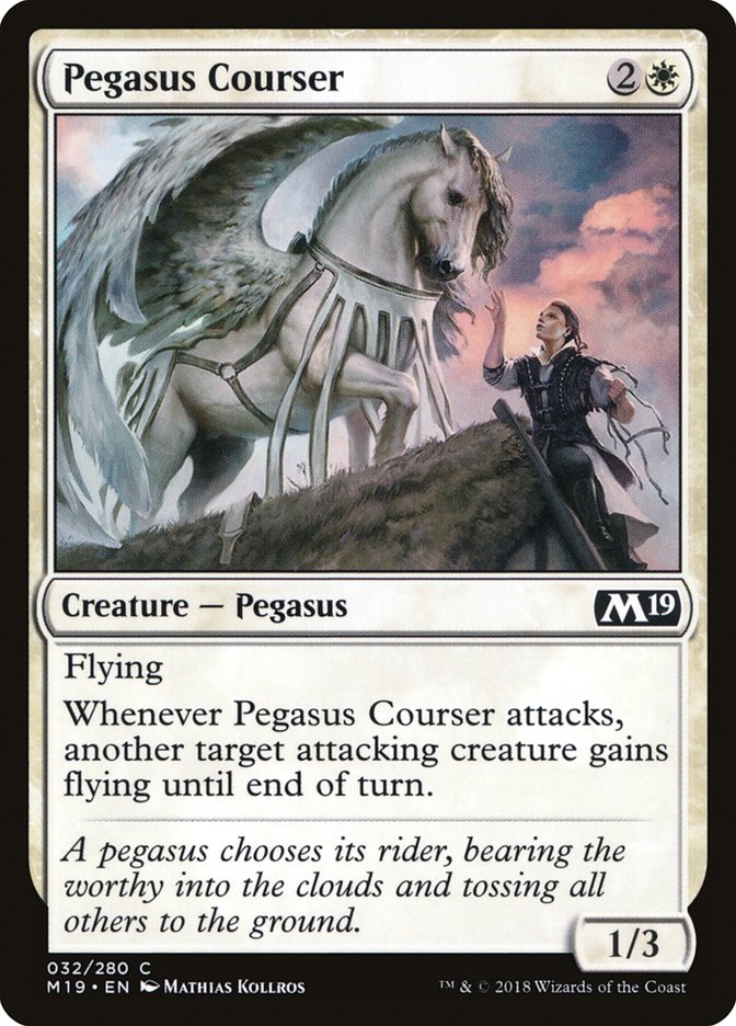 Pegasus Courser [Core Set 2019] MTG Single Magic: The Gathering | Red Claw Gaming