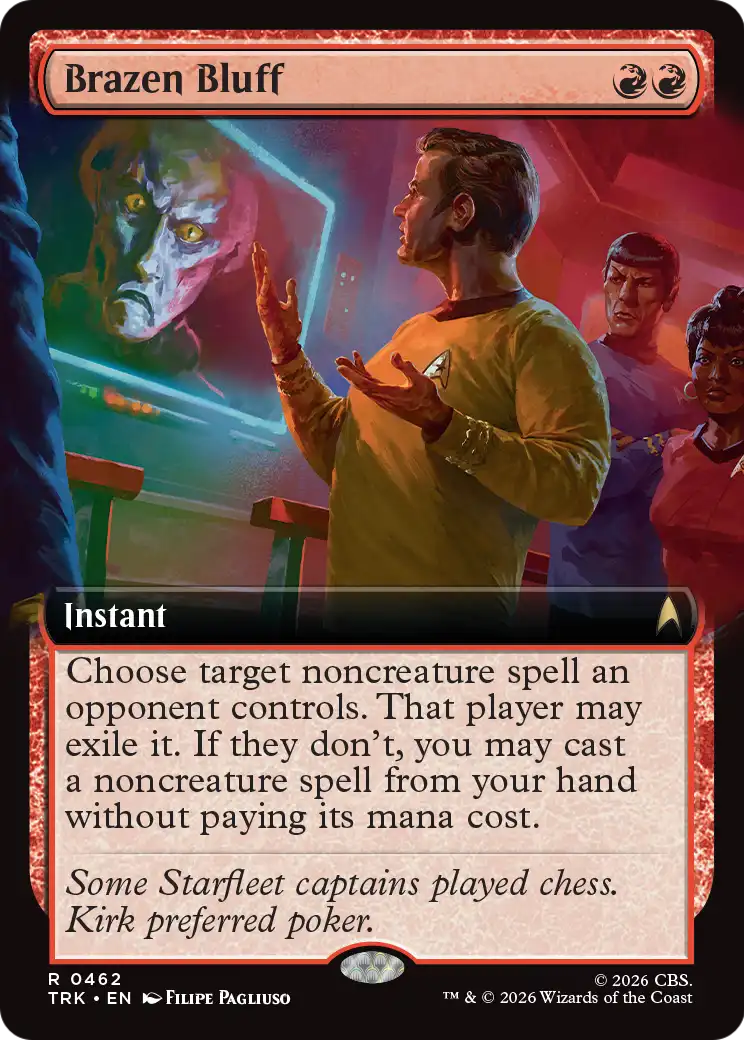 Brazen Bluff (Extended Art) [Star Trek] MTG Single Magic: The Gathering | Red Claw Gaming