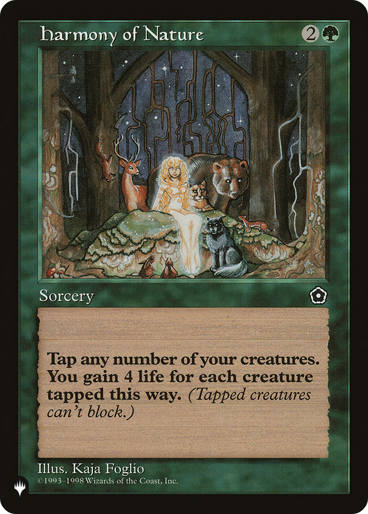 Harmony of Nature [The List] MTG Single Magic: The Gathering | Red Claw Gaming