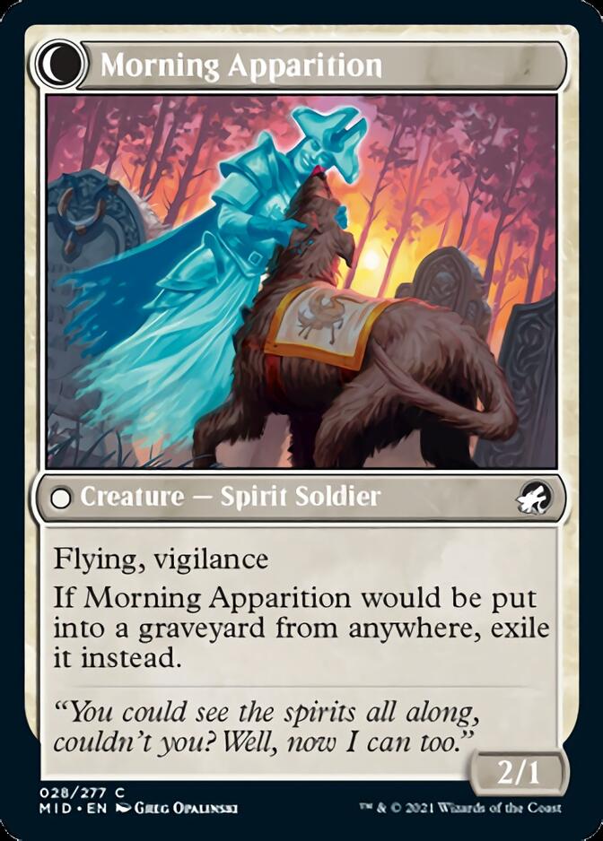 Mourning Patrol // Morning Apparition [Innistrad: Midnight Hunt] MTG Single Magic: The Gathering | Red Claw Gaming