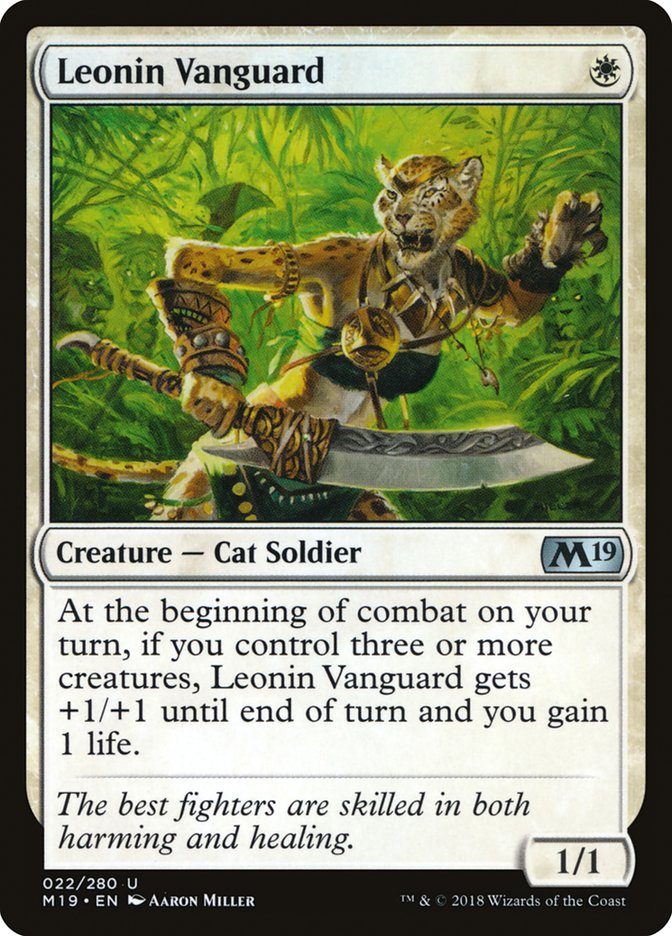 Leonin Vanguard [Core Set 2019] MTG Single Magic: The Gathering | Red Claw Gaming