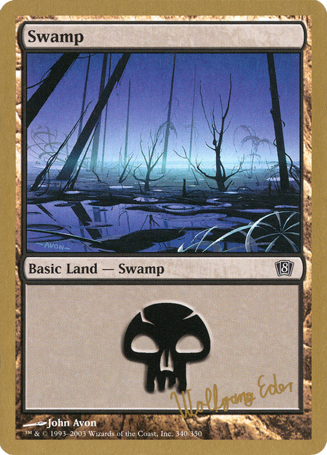 Swamp (we340) (Wolfgang Eder) [World Championship Decks 2003] MTG Single Magic: The Gathering    | Red Claw Gaming