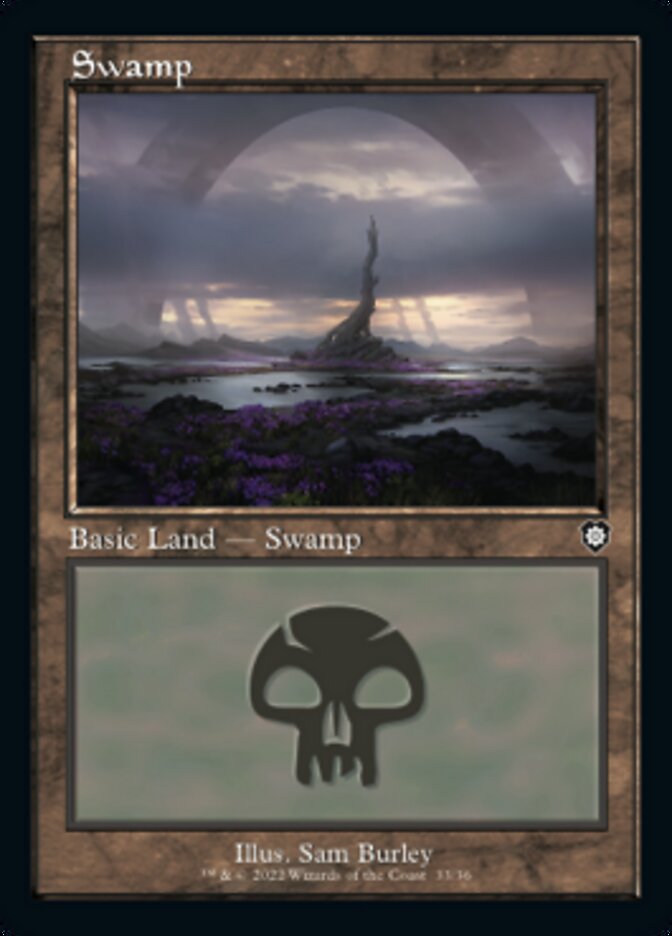 Swamp (033) (Retro) [The Brothers' War Commander] MTG Single Magic: The Gathering | Red Claw Gaming