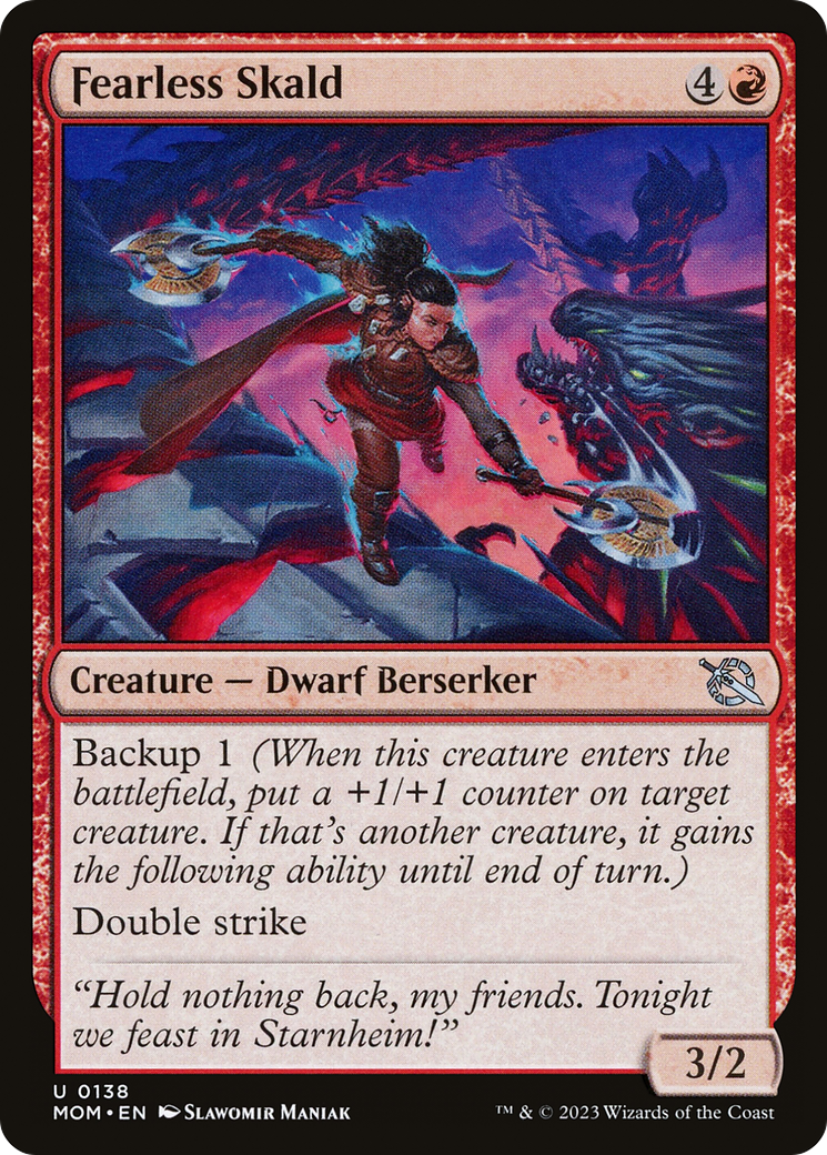 Fearless Skald [March of the Machine] MTG Single Magic: The Gathering    | Red Claw Gaming