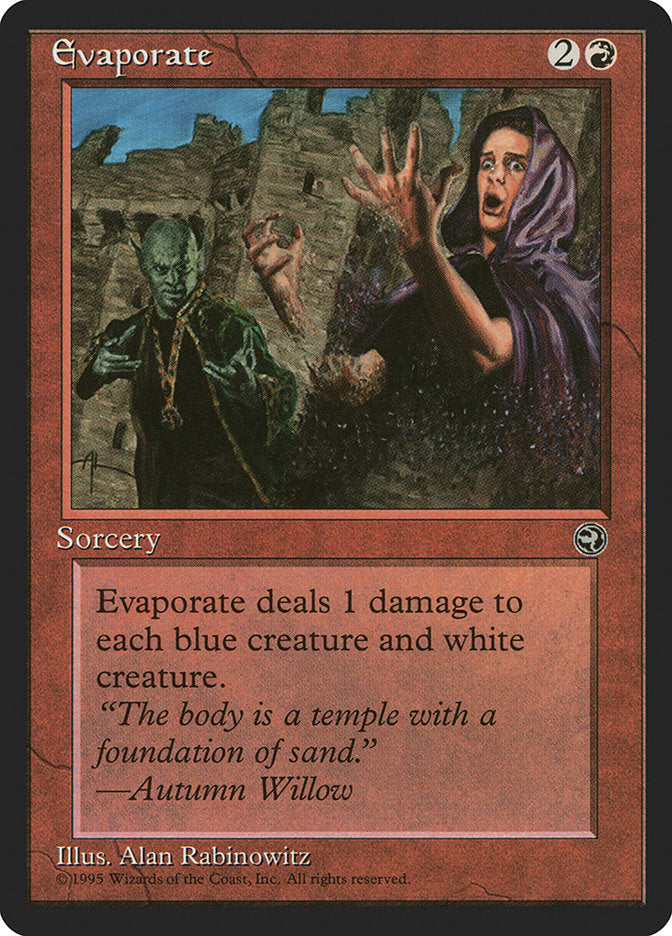 Evaporate [Homelands] MTG Single Magic: The Gathering | Red Claw Gaming