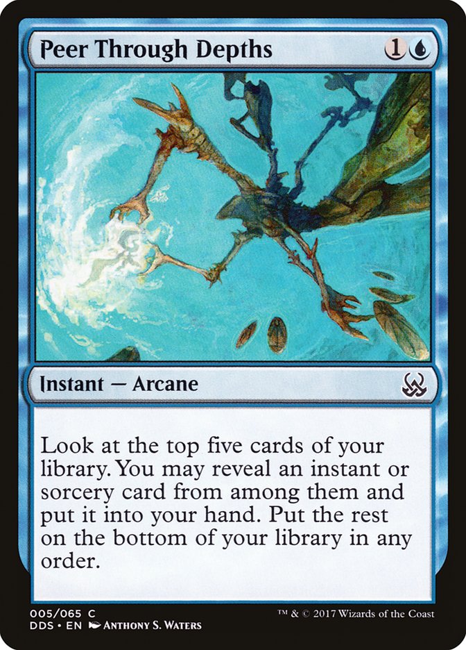Peer Through Depths [Duel Decks: Mind vs. Might] MTG Single Magic: The Gathering | Red Claw Gaming