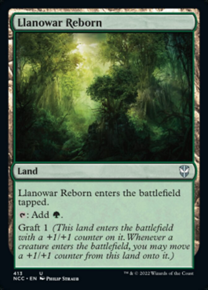 Llanowar Reborn [Streets of New Capenna Commander] MTG Single Magic: The Gathering | Red Claw Gaming