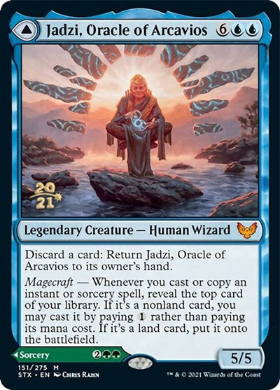Jadzi, Oracle of Arcavios // Journey to the Oracle [Strixhaven: School of Mages Prerelease Promos] MTG Single Magic: The Gathering | Red Claw Gaming