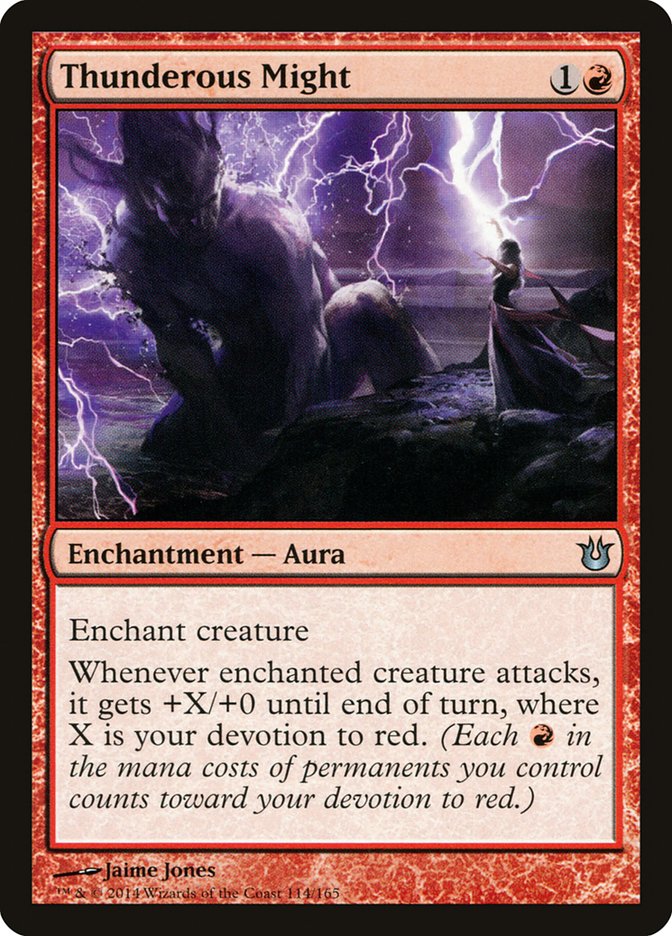 Thunderous Might [Born of the Gods] MTG Single Magic: The Gathering | Red Claw Gaming
