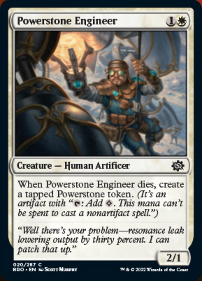 Powerstone Engineer [The Brothers' War] MTG Single Magic: The Gathering | Red Claw Gaming
