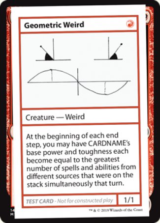 Geometric Weird (2021 Edition) [Mystery Booster Playtest Cards] MTG Single Magic: The Gathering | Red Claw Gaming