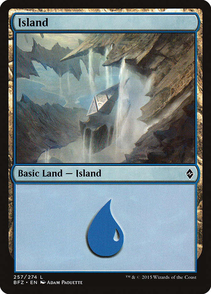 Island (257) [Battle for Zendikar] MTG Single Magic: The Gathering | Red Claw Gaming