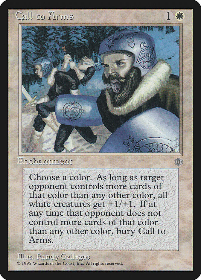 Call to Arms [Ice Age] MTG Single Magic: The Gathering | Red Claw Gaming