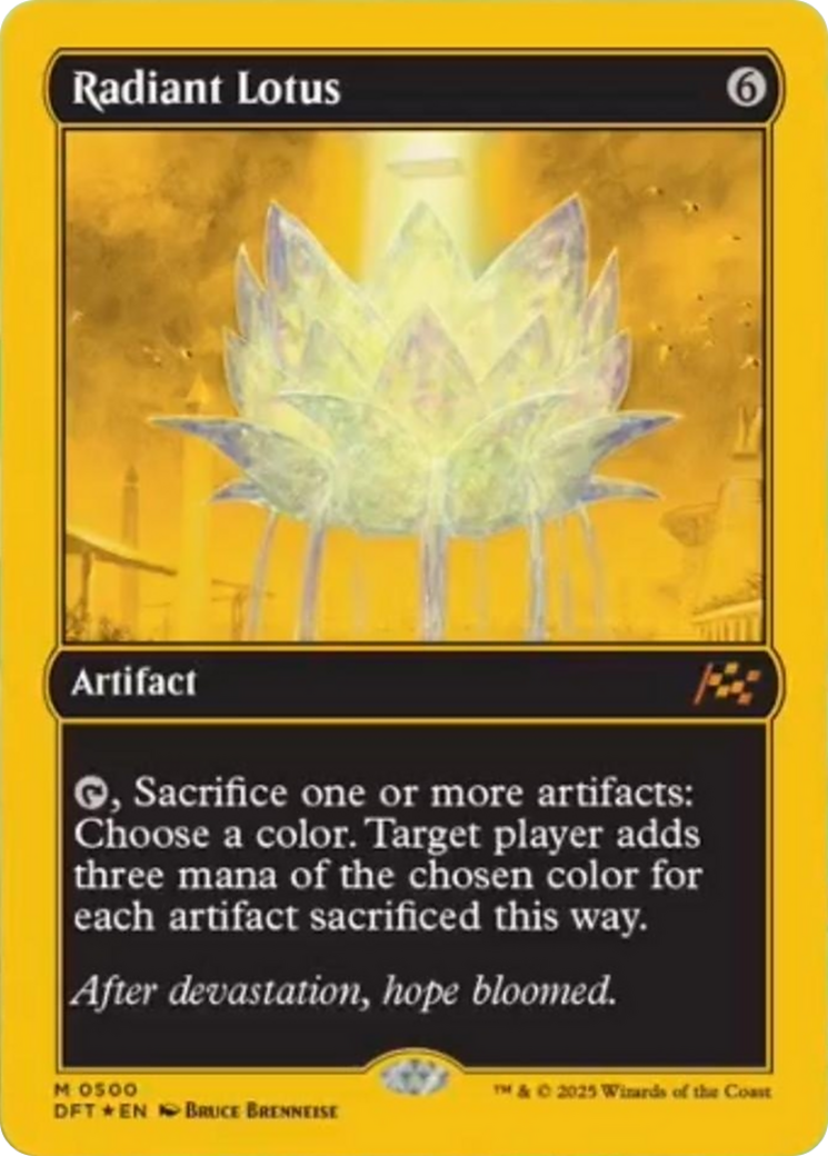 Radiant Lotus (First-Place Foil) [Aetherdrift] MTG Single Magic: The Gathering | Red Claw Gaming