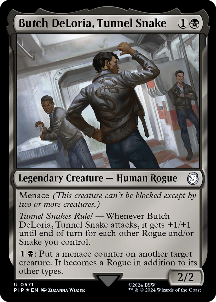Butch DeLoria, Tunnel Snake (Surge Foil) [Fallout] MTG Single Magic: The Gathering | Red Claw Gaming
