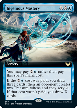 Ingenious Mastery (Extended Art) [Strixhaven: School of Mages] MTG Single Magic: The Gathering | Red Claw Gaming