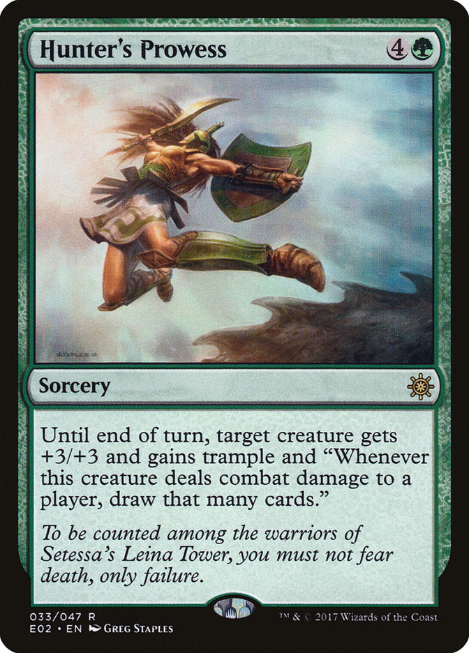 Hunter's Prowess [Explorers of Ixalan] MTG Single Magic: The Gathering | Red Claw Gaming