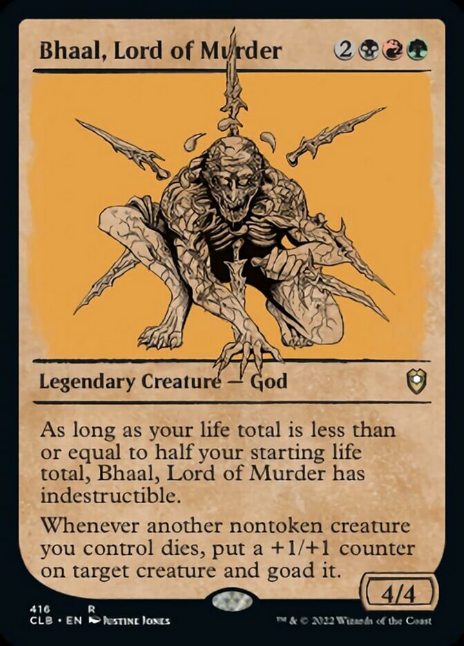 Bhaal, Lord of Murder (Showcase) [Commander Legends: Battle for Baldur's Gate] MTG Single Magic: The Gathering | Red Claw Gaming