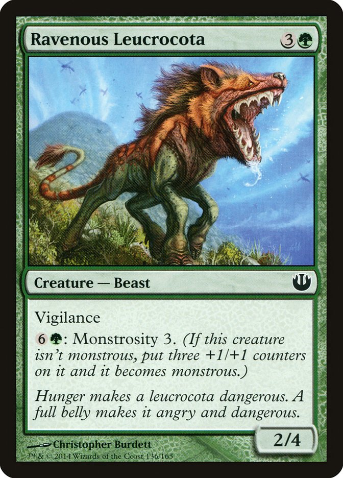 Ravenous Leucrocota [Journey into Nyx] MTG Single Magic: The Gathering | Red Claw Gaming