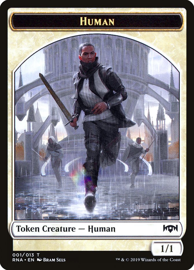 Human Token [Ravnica Allegiance Tokens] MTG Single Magic: The Gathering | Red Claw Gaming