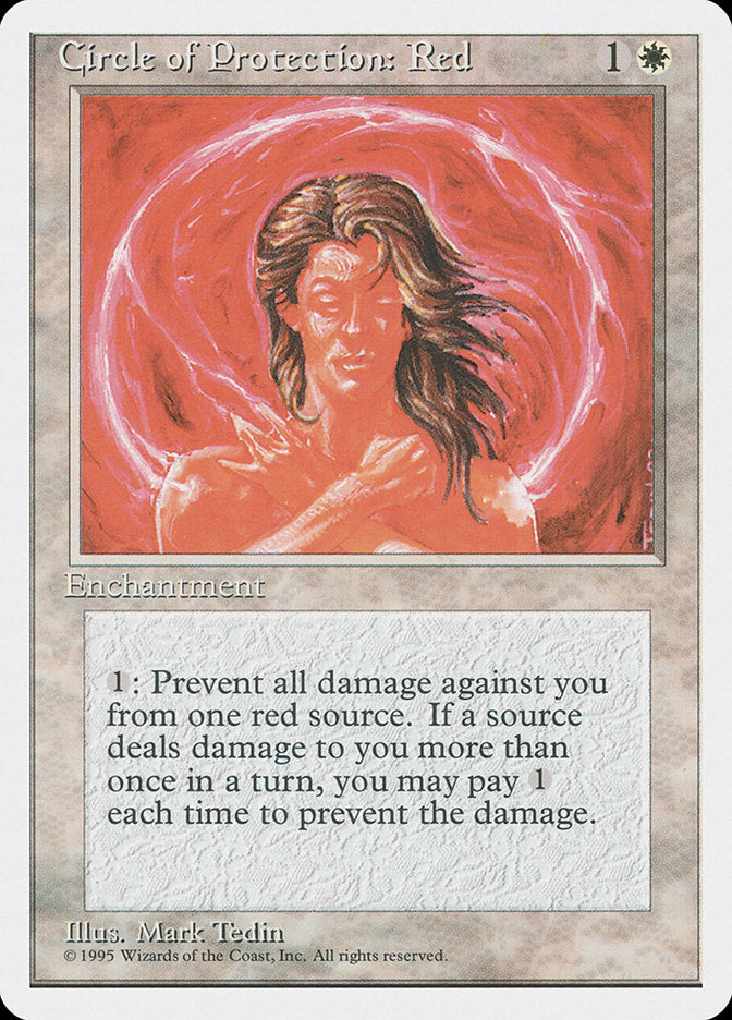 Circle of Protection: Red [Fourth Edition] MTG Single Magic: The Gathering | Red Claw Gaming