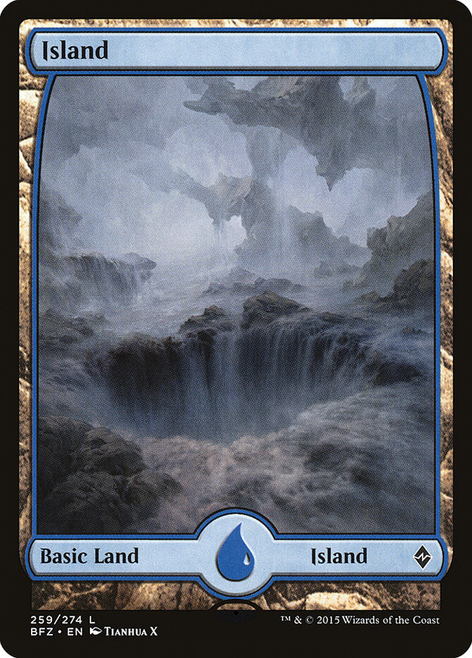 Island (259) (Full Art) [Battle for Zendikar] MTG Single Magic: The Gathering | Red Claw Gaming