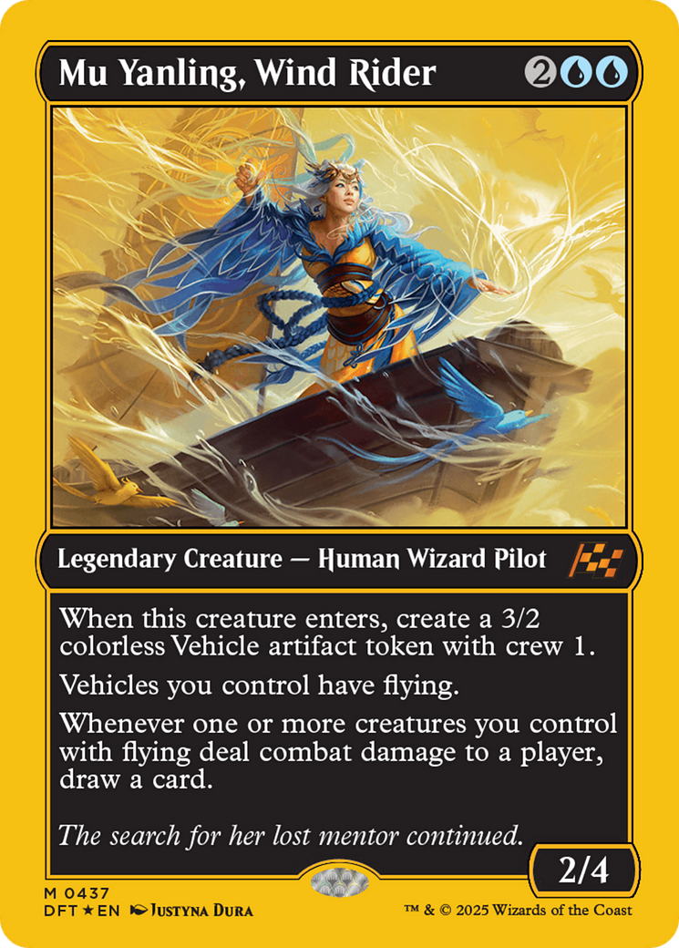 Mu Yanling, Wind Rider (First-Place Foil) [Aetherdrift] MTG Single Magic: The Gathering | Red Claw Gaming
