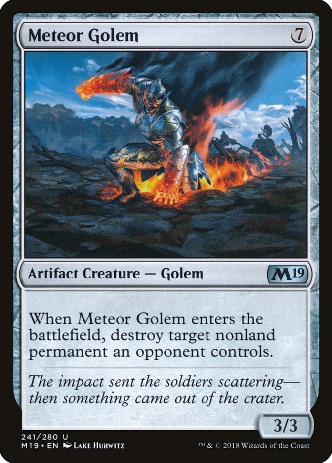 Meteor Golem [Core Set 2019] MTG Single Magic: The Gathering | Red Claw Gaming