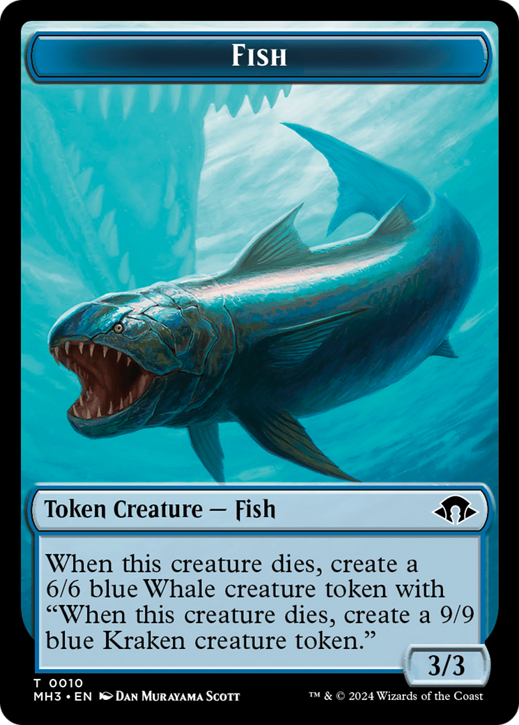Eldrazi Spawn // Fish Double-Sided Token [Modern Horizons 3 Tokens] MTG Single Magic: The Gathering | Red Claw Gaming